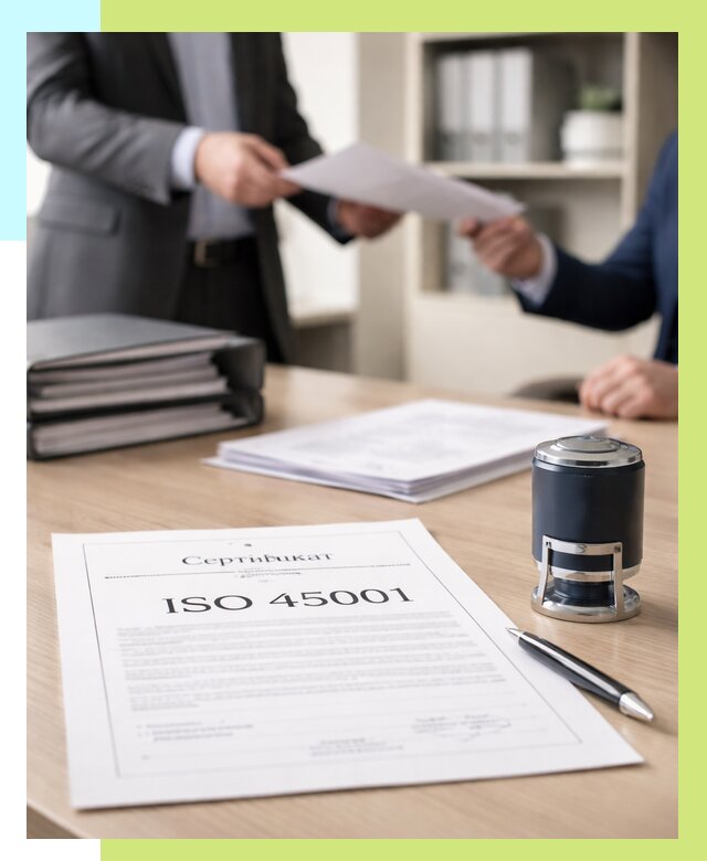 Сертификат ISO 45001 в Карасуке под ключ от 45707 р. | Сертэкс